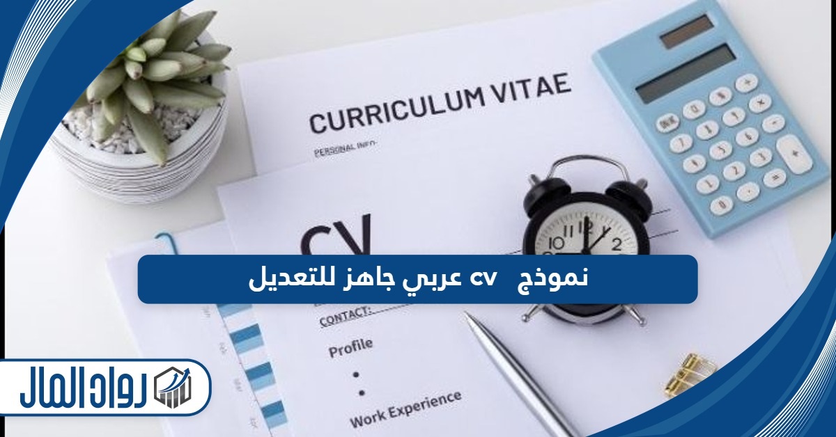 نموذج cv عربي جاهز للتعديل